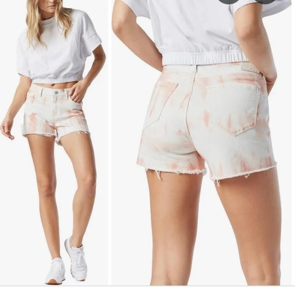 Nwt Mavi Womens Rosie Denim High Rise Cutoff Shorts - Picture 1 of 11